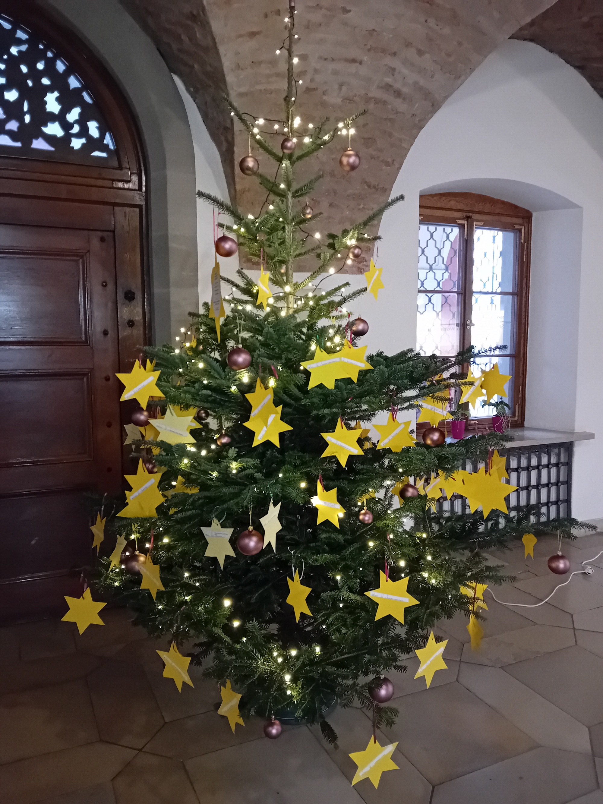 Wunsch-Sternenbaum im Neustädter Rathaus